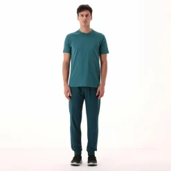 Stretch-Baumwoll-T-Shirt mit Logo><noscript><img width=