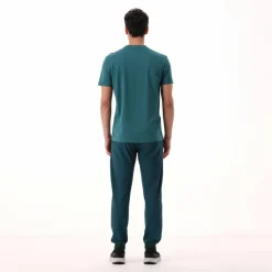 Stretch-Baumwoll-T-Shirt mit Logo><noscript><img width=