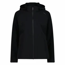 Stretch-Softshelljacke für Damen mit abnehmbarer Kapuze><noscript><img width=