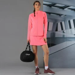 Sweatjacke mit durchgehendem Reißverschluss und Kapuze aus 4-Wege-Stretch><noscript><img width=