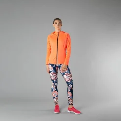 Sweatjacke mit durchgehendem Reißverschluss und Kapuze aus 4-Wege-Stretch><noscript><img width=