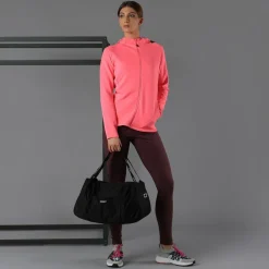 Sweatjacke mit durchgehendem Reißverschluss und Kapuze aus 4-Wege-Stretch><noscript><img width=