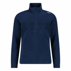 Sweatshirt mit halblangem Reißverschluss aus Arctic Fleece für Mädchen mit Schneeflocke>CMP New