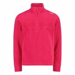 Sweatshirt mit halblangem Reißverschluss aus Arctic Fleece für Mädchen mit Schneeflocke><noscript><img width=