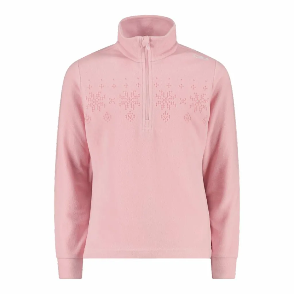 Sweatshirt mit halblangem Reißverschluss aus Arctic Fleece für Mädchen mit Schneeflocke>CMP New