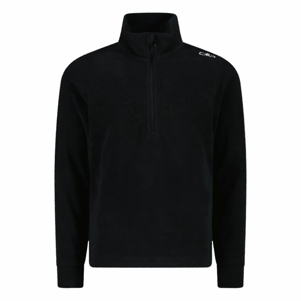 Sweatshirt mit halblangem Reißverschluss aus Arctic Fleece für Mädchen mit Schneeflocke>CMP New