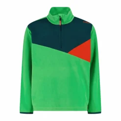 Sweatshirt mit halblangem Reißverschluss aus Arctic Fleece für Jungen mit geometrischen Details>CMP Outlet