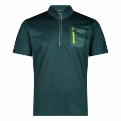 Technisches Radsport-T-Shirt für Herren mit kurzem Reißverschluss und Brusttasche>CMP Best