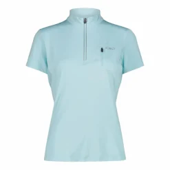 Technisches Radsport-T-Shirt für Damen mit kurzem Reißverschluss und Brusttasche>CMP Outlet