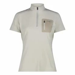 Technisches Radsport-T-Shirt für Damen mit kurzem Reißverschluss und Brusttasche><noscript><img width=