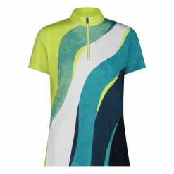Technisches Radsport-T-Shirt für Damen mit kurzem Reißverschluss>CMP