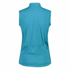 Technisches ärmelloses Radsport-T-Shirt mit kurzem Reißverschluss für Damen><noscript><img width=