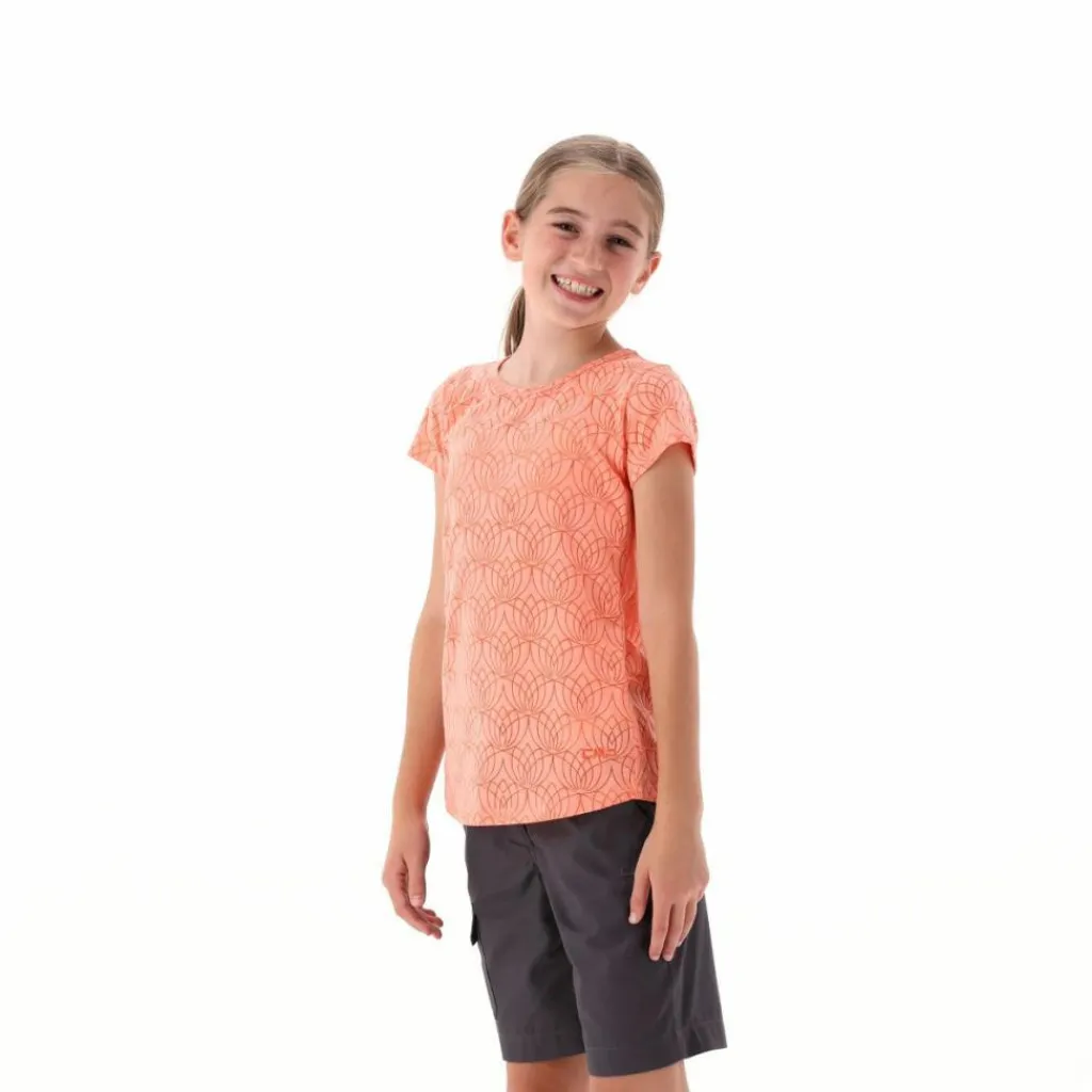 T-Shirt für Mädchen mit Burn-Out-Muster>CMP