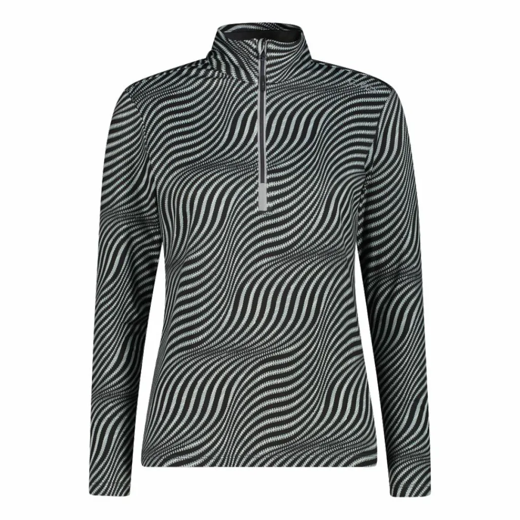 Unlimitech – Bedruckte Half-Zip-Fleeceshirt aus Softech Damen>CMP Best