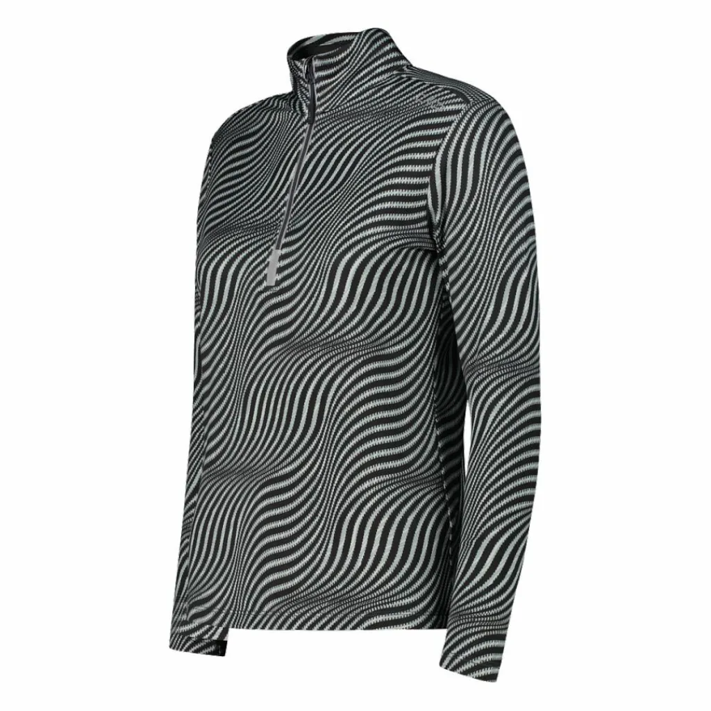 Unlimitech – Bedruckte Half-Zip-Fleeceshirt aus Softech Damen>CMP Best