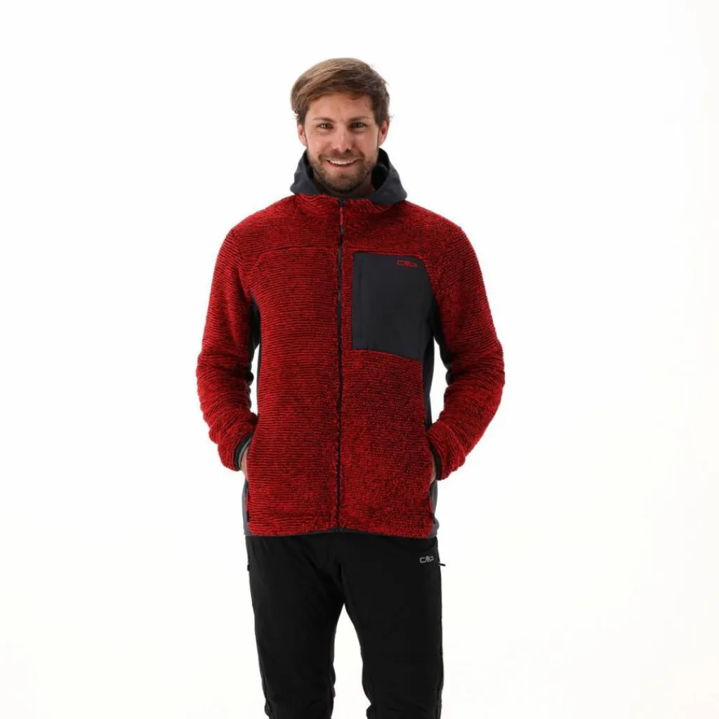 Unlimitech – Highloft-Fleecejacke für Herren mit Kapuze>CMP Hot
