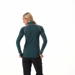 Unlimitech – Thermoshirt mit langen Ärmeln für Damen aus Merino mit halblangem Reißverschluss><noscript><img width=