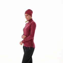Unlimitech – Thermoshirt mit langen Ärmeln für Damen aus Merino mit halblangem Reißverschluss><noscript><img width=
