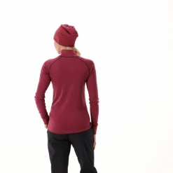 Unlimitech – Thermoshirt mit langen Ärmeln für Damen aus Merino mit halblangem Reißverschluss><noscript><img width=