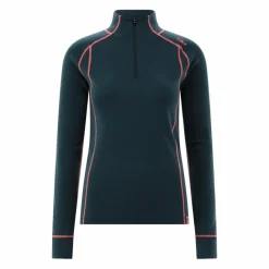 Unlimitech – Thermoshirt mit langen Ärmeln für Damen aus Merino mit halblangem Reißverschluss><noscript><img width=
