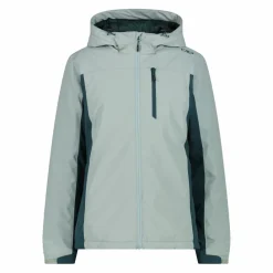 Wasserdichte Damenjacke aus Ripstopgewebe mit Kapuze><noscript><img width=