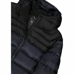 Wattierte Herrenjacke mit Kapuze><noscript><img width=