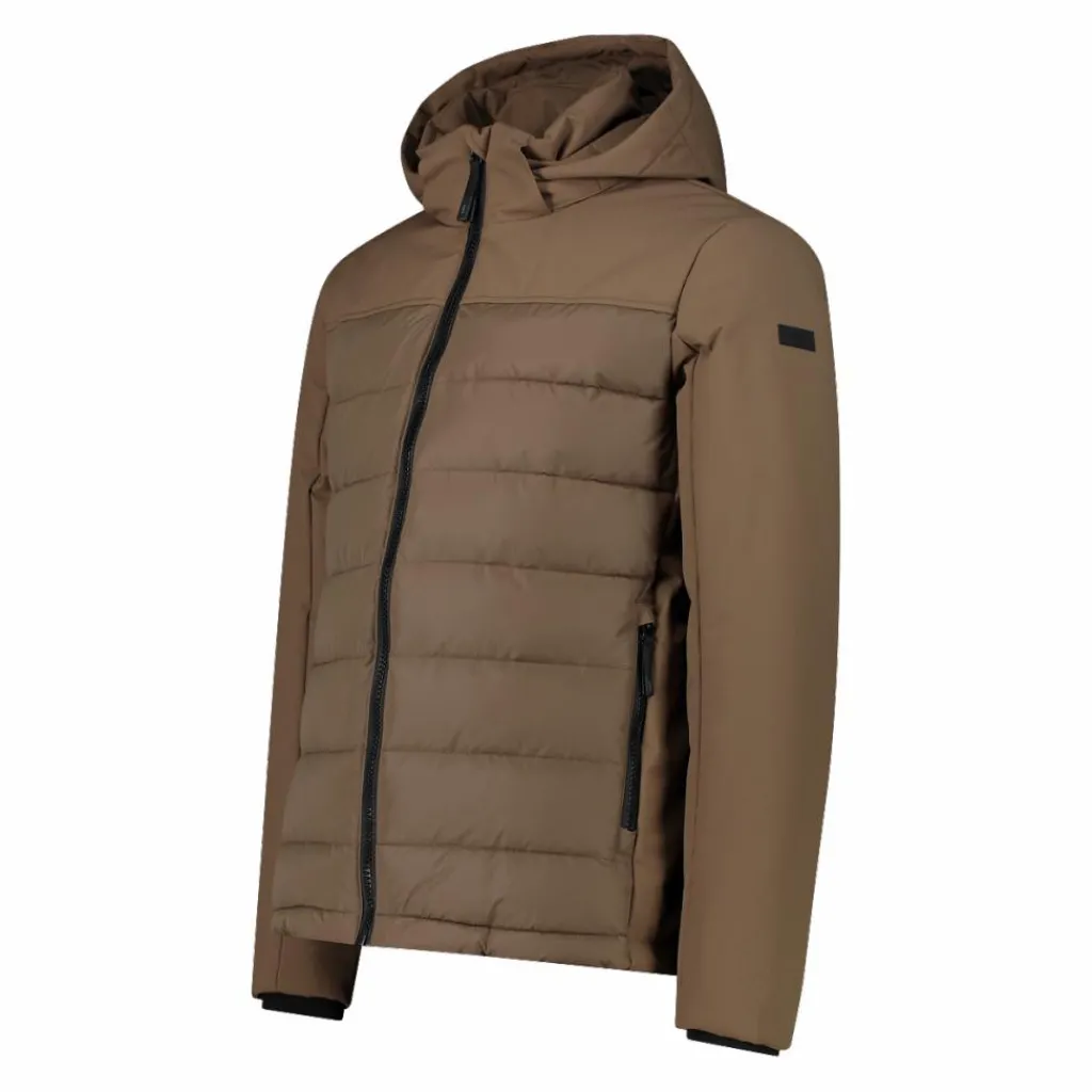 Wattierte Herrenjacke mit abnehmbarer Kapuze>CMP Clearance