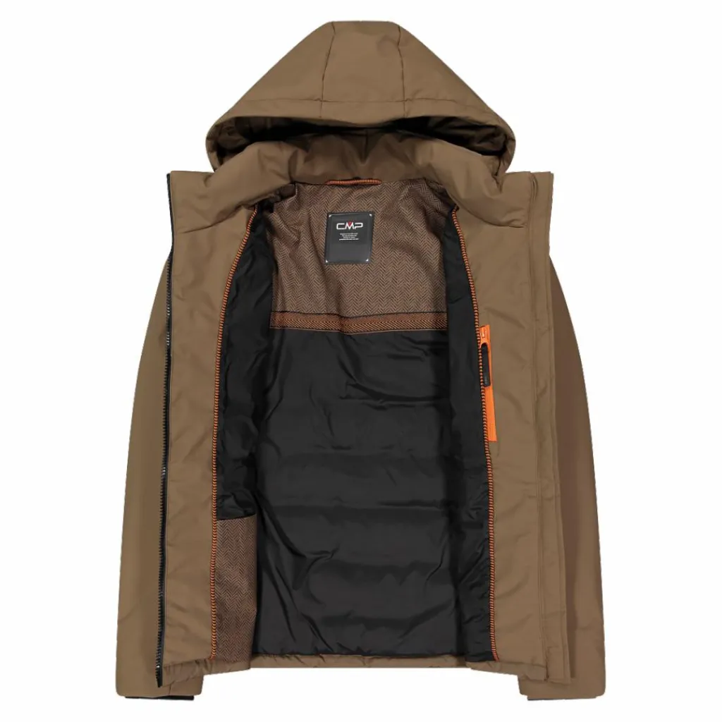 Wattierte Herrenjacke mit abnehmbarer Kapuze>CMP Clearance