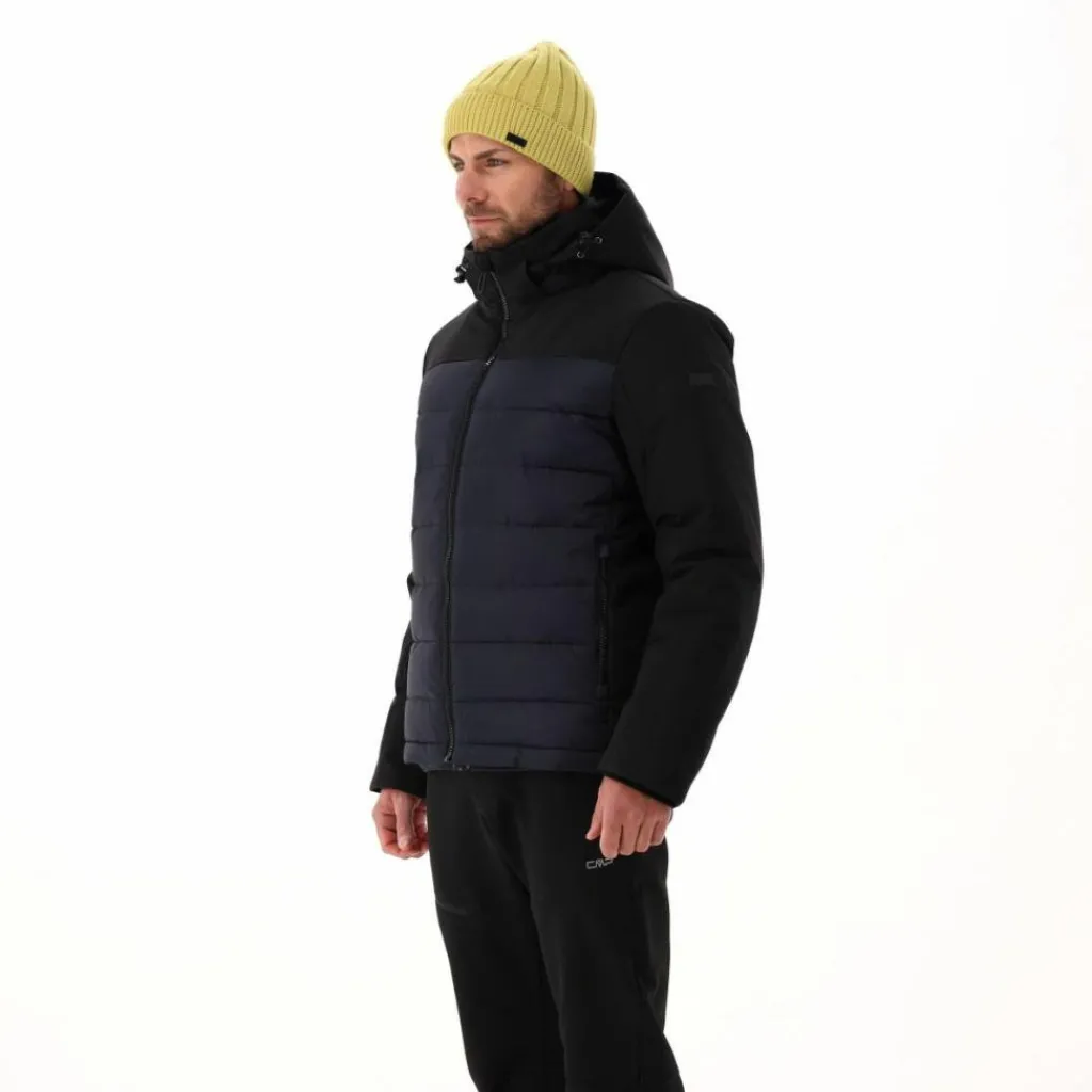 Wattierte Herrenjacke mit abnehmbarer Kapuze>CMP Clearance