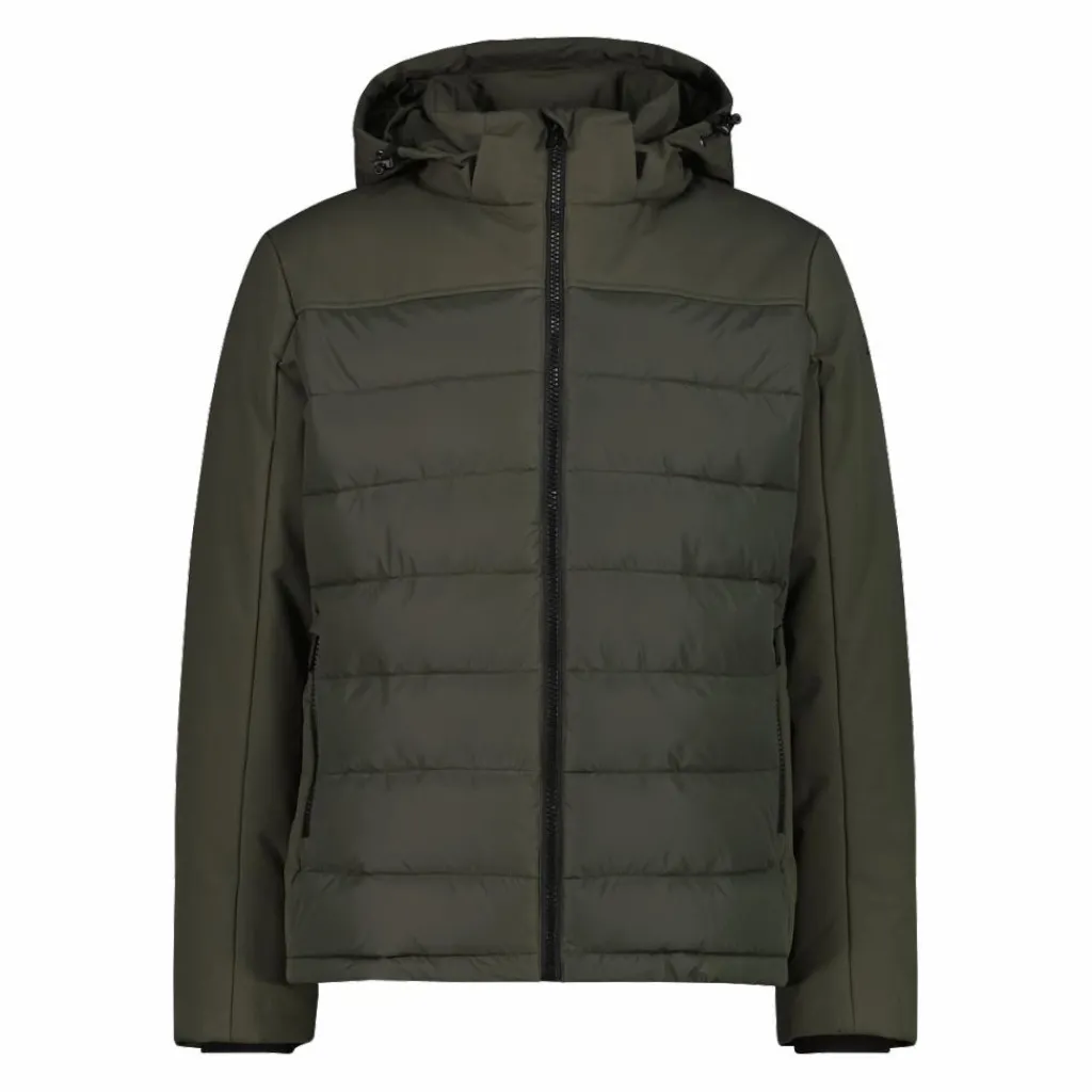 Wattierte Herrenjacke mit abnehmbarer Kapuze>CMP Clearance