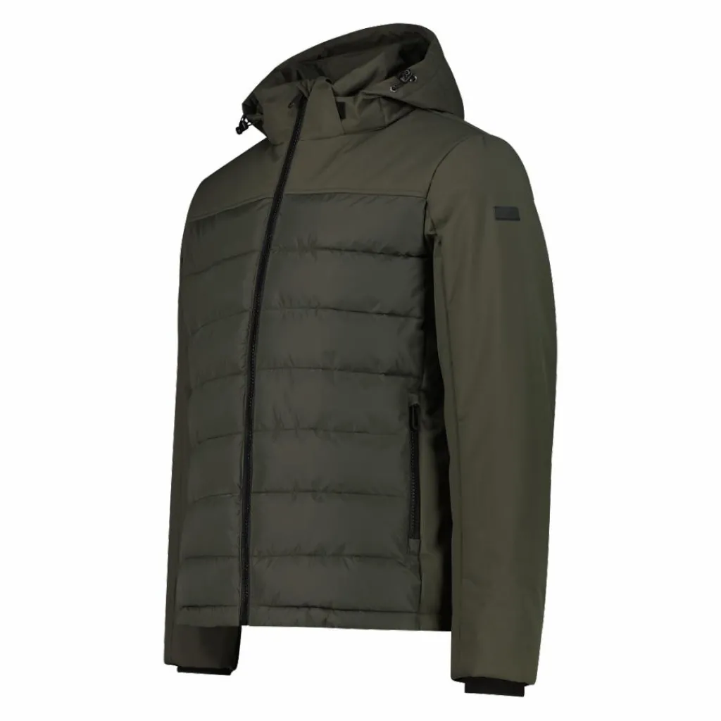 Wattierte Herrenjacke mit abnehmbarer Kapuze>CMP Clearance