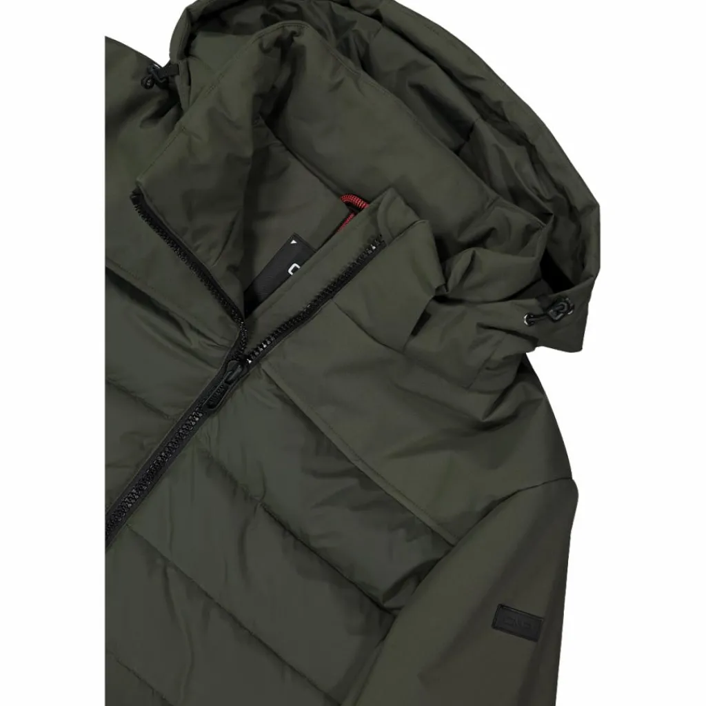 Wattierte Herrenjacke mit abnehmbarer Kapuze>CMP Clearance