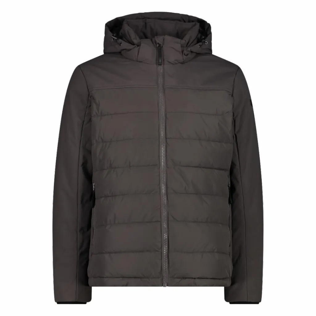 Wattierte Herrenjacke mit abnehmbarer Kapuze>CMP Clearance