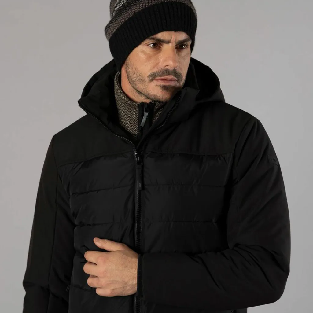 Wattierte Herrenjacke mit abnehmbarer Kapuze>CMP Clearance