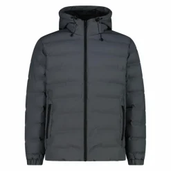 Wattierte Herrenjacke mit regulierbarer Kapuze><noscript><img width=