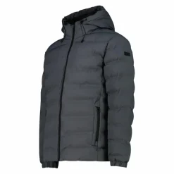 Wattierte Herrenjacke mit regulierbarer Kapuze><noscript><img width=