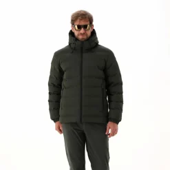 Wattierte Herrenjacke mit regulierbarer Kapuze><noscript><img width=