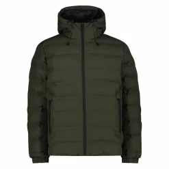 Wattierte Herrenjacke mit regulierbarer Kapuze><noscript><img width=