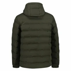 Wattierte Herrenjacke mit regulierbarer Kapuze><noscript><img width=