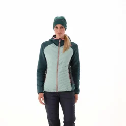 Wattierte Hybrid-Kapuzenjacke Unlimitech für Damen><noscript><img width=