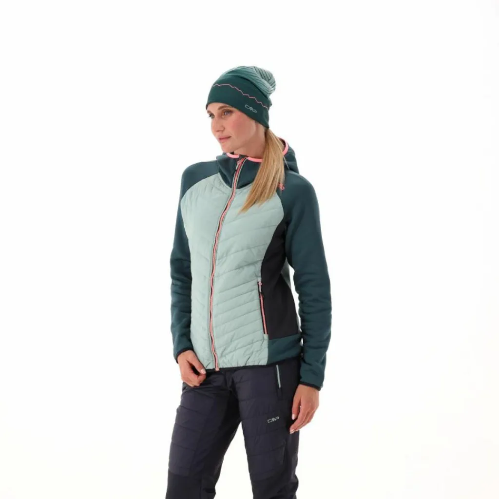 Wattierte Hybrid-Kapuzenjacke Unlimitech für Damen>CMP Online