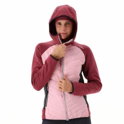Wattierte Hybrid-Kapuzenjacke Unlimitech für Damen><noscript><img width=