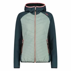 Wattierte Hybrid-Kapuzenjacke Unlimitech für Damen><noscript><img width=