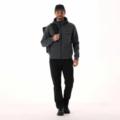Wattierte Jacke aus Knit Tech für Herren mit Kapuze><noscript><img width=