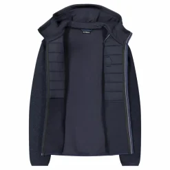 Wattierte Jacke aus Knit Tech für Herren mit Kapuze><noscript><img width=