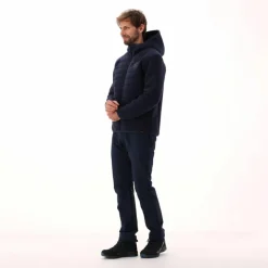 Wattierte Jacke aus Knit Tech für Herren mit Kapuze><noscript><img width=
