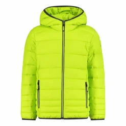 Wattierte Jungenjacke mit Kapuze><noscript><img width=