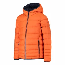 Wattierte Jungenjacke mit Kapuze><noscript><img width=