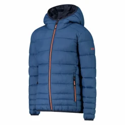 Wattierte Jungenjacke mit Kapuze><noscript><img width=