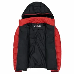 Wattierte Jungenjacke mit Kapuze><noscript><img width=